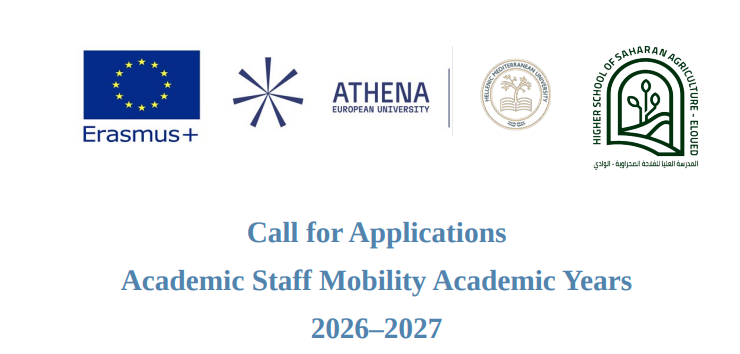 Call for Applications Academic Staff Mobility Academic Years 2026–2027